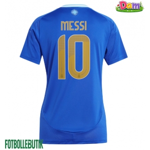 Argentina Lionel Messi #10 Bortatröja Kvinnor Copa America 2024 Kortärmad